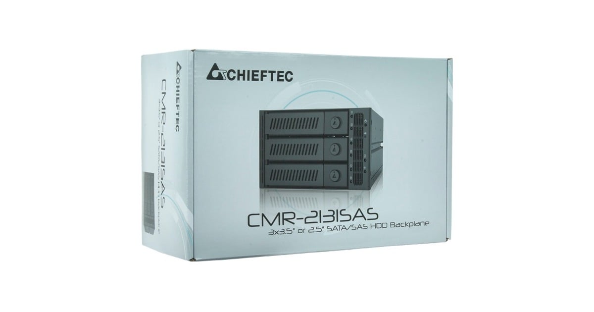 Chieftec CMR-3141SAS, Backplane schwarz