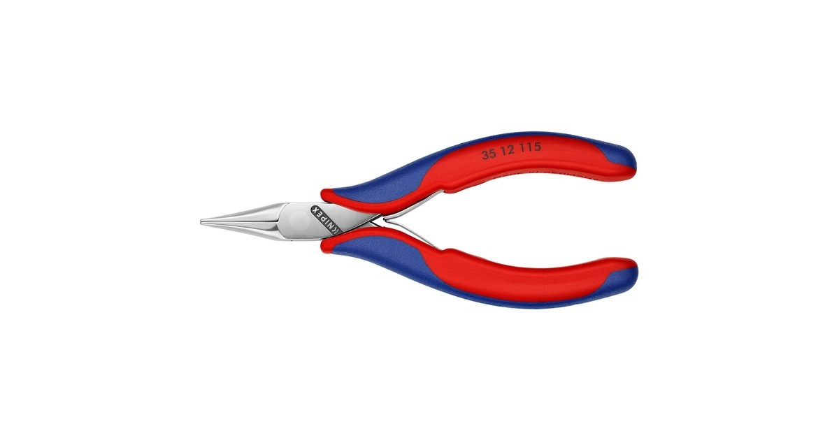 KNIPEX Elektronikzangen-Set 002016, 7-teilig rot/blau