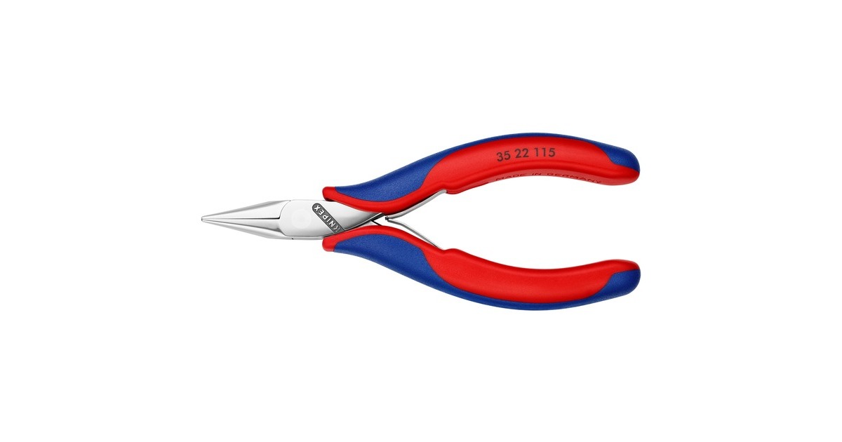 KNIPEX Elektronikzangen-Set 002016, 7-teilig rot/blau