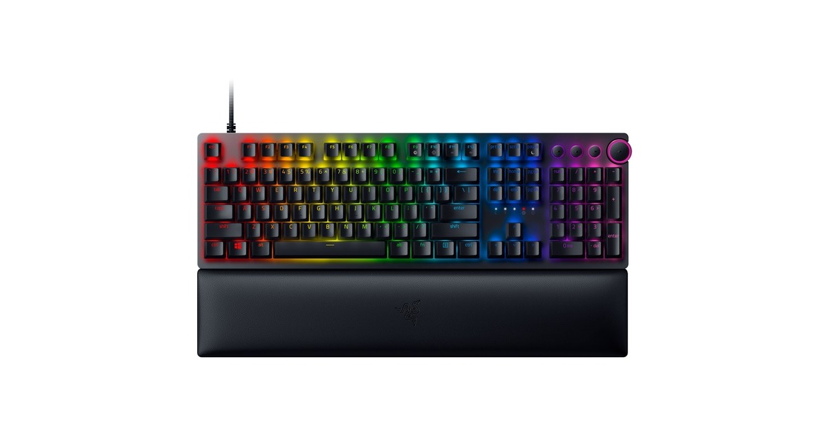Razer Huntsman V2, Gaming-Tastatur schwarz, DE-Layout, Razer 