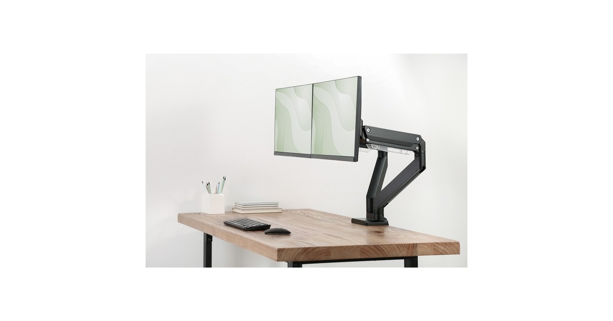 Digitus Universal Dual Monitorhalter, Monitorhalterung schwarz