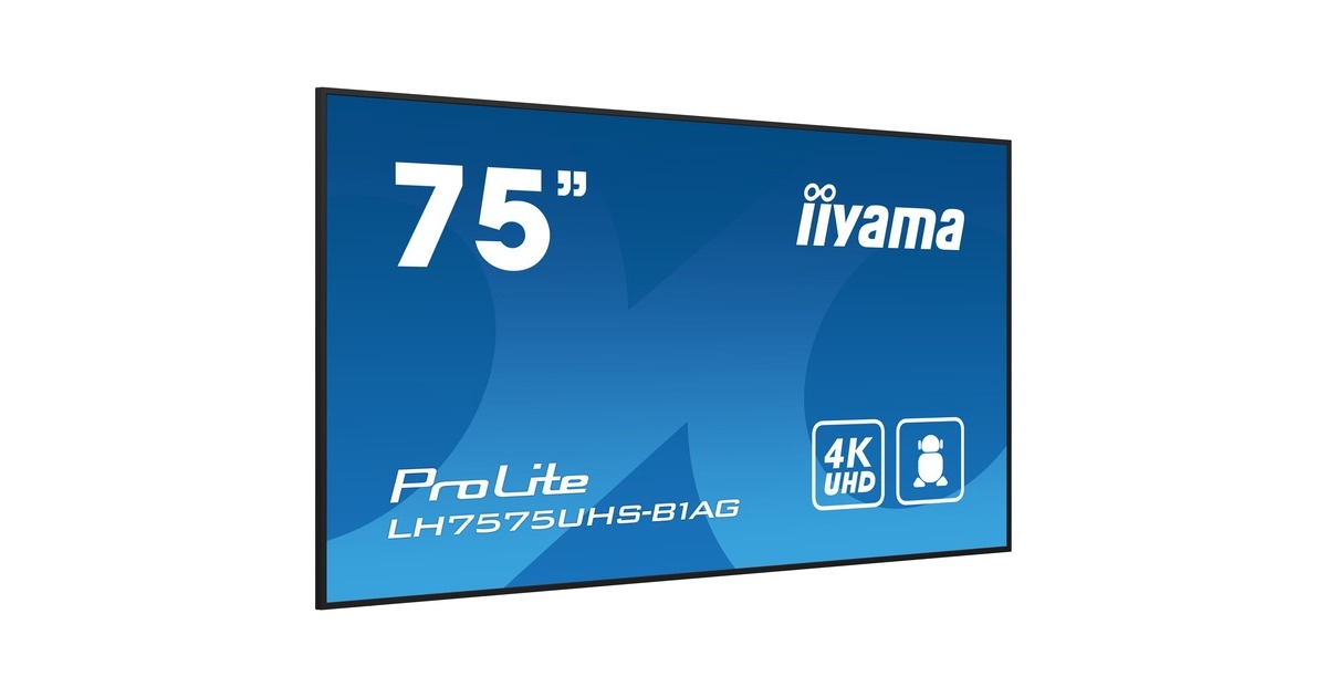 iiyama ProLite LH7575UHS-B1AG, Public Display schwarz (matt  