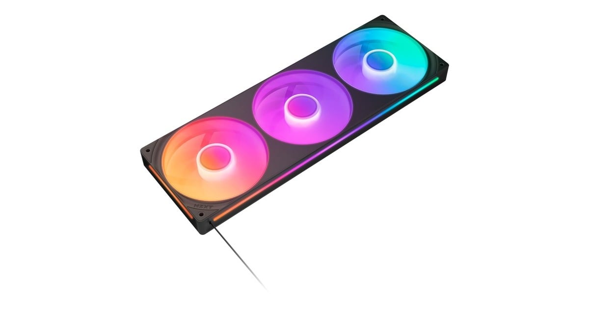 NZXT F360 RGB CORE, Gehäuselüfter schwarz