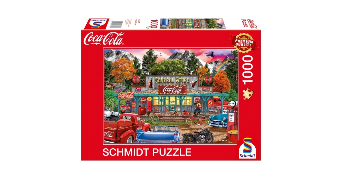 Schmidt Spiele Puzzle 1000 Pezzi Coca Cola - Babbo Natale: La Qualità Tedesca Che Si Sente! Regalo Perfetto Per Collezionisti E Amanti Del Vintage - 5