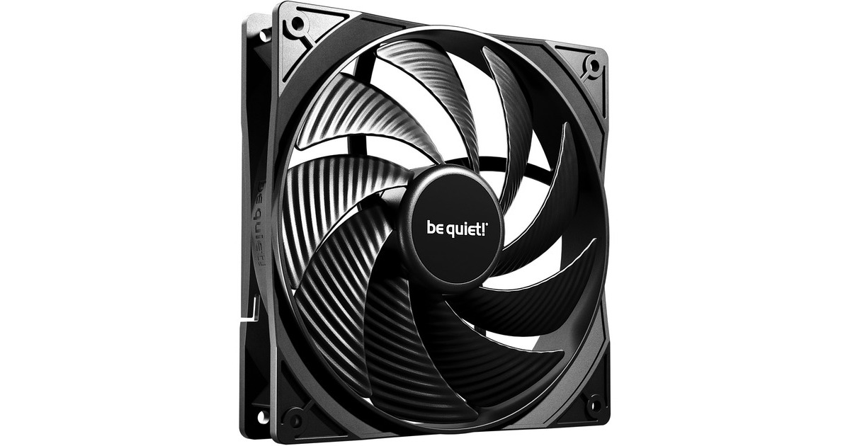 be quiet! Pure Wings 3 140 mm PWM ventilator, 3 ventilatoren inbegrepen, hoge maximumsnelheid, laag minimum toerental, geoptimaliseerd ventilatorframe, hoge luchtdruk, zeer stille werking