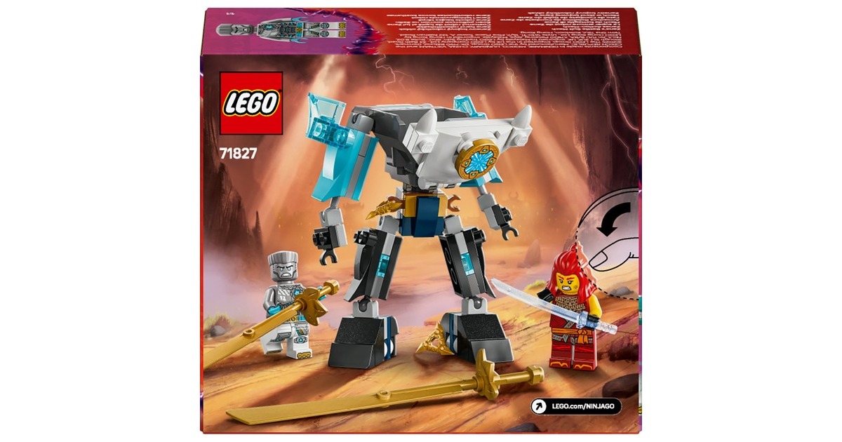 LEGO 71827 Ninjago Zanes Action-Mech, Konstruktionsspielzeug