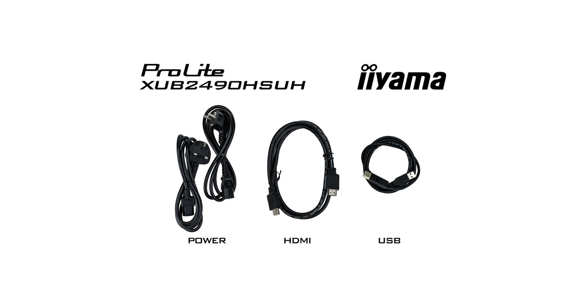 Iiyama ProLite 24 Zoll Büromonitor Mit Windows Hello Webcam - Höhenverstellbar, 100Hz, IPS Panel