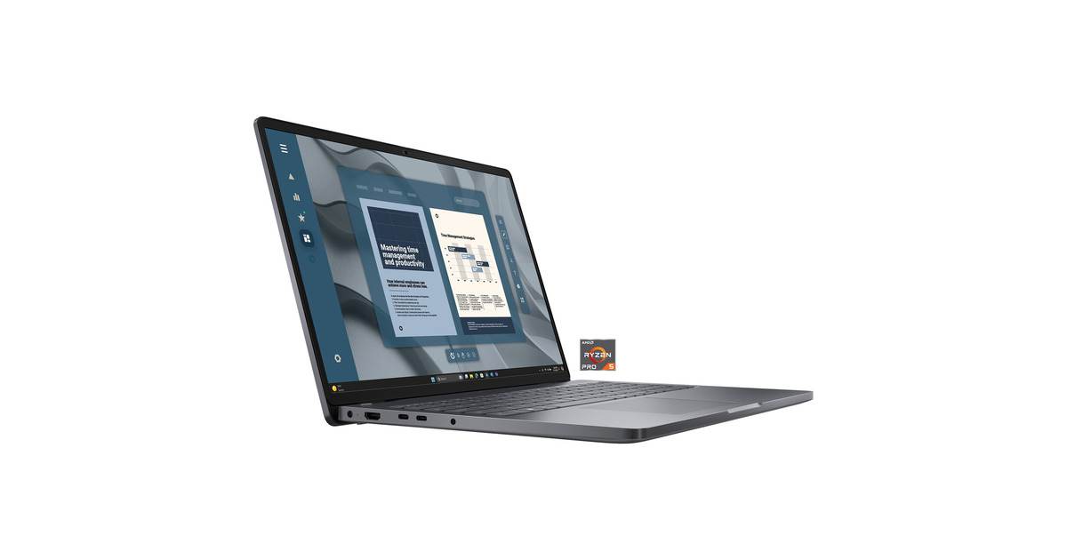 Dell Pro 16 (0JP8Y), Notebook schwarz, AMD Ryzen 5 PRO 215, 16 GB