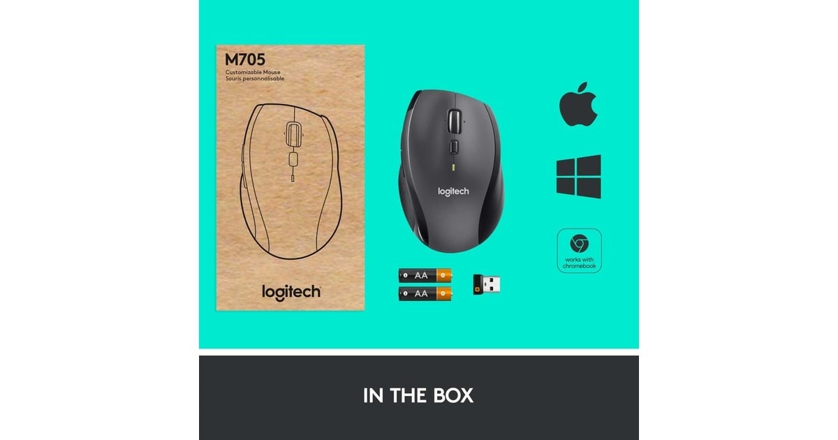Logitech Wireless Mouse M705, Maus anthrazit