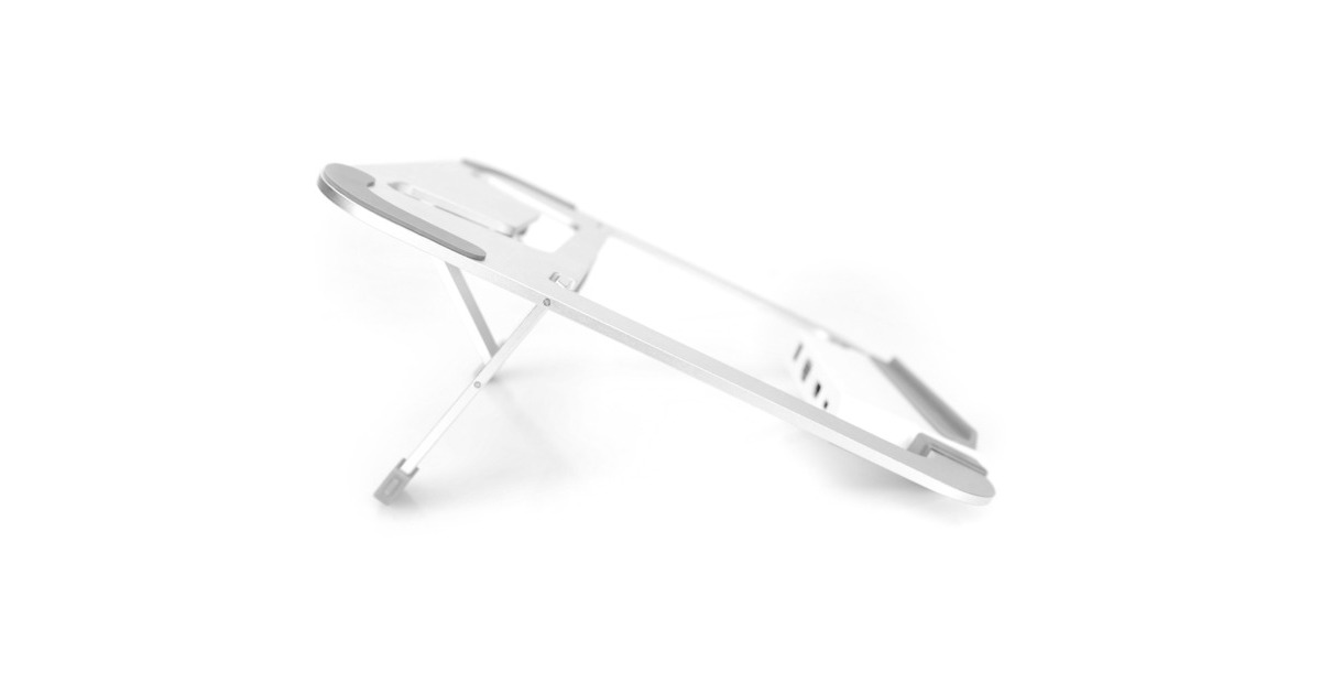 Digitus Variabler Laptopständer weiß/silber, USB-C, HDMI, VGA
