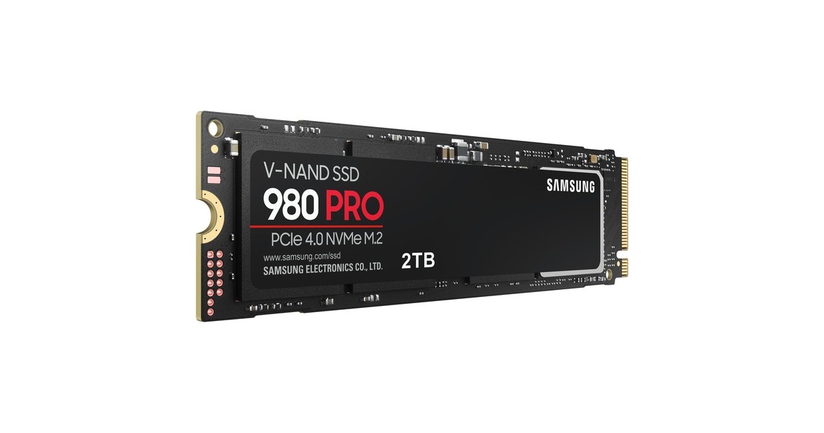 SAMSUNG 980 PRO 2 TB, SSD PCIe 4.0 x4, NVMe 1.3c, M.2 2280, intern