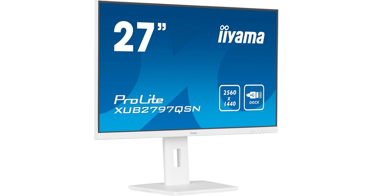 iiyama ProLite XUB2797QSN-W1, LED-Monitor 68.5 cm (27 Zoll), weiß (matt ...