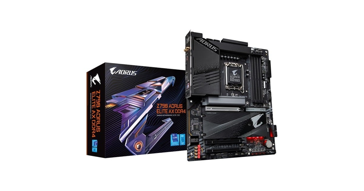 GIGABYTE Z790 AORUS ELITE AX, Mainboard schwarz