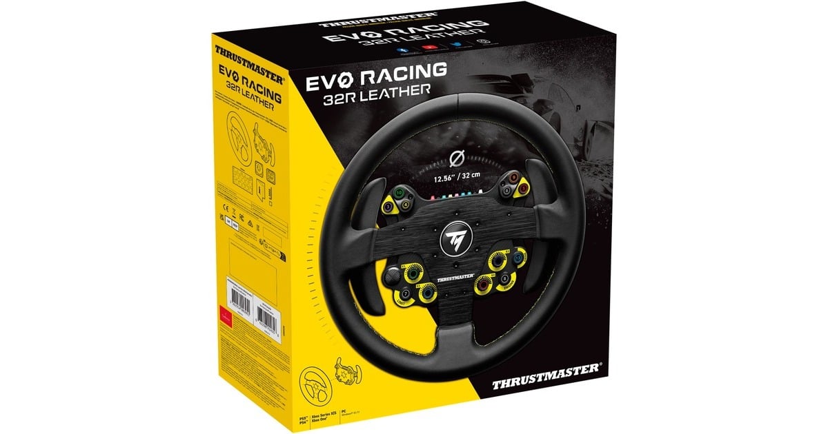 Thrustmaster EVO Racing 32R Leather , Austausch-Lenkrad schwarz