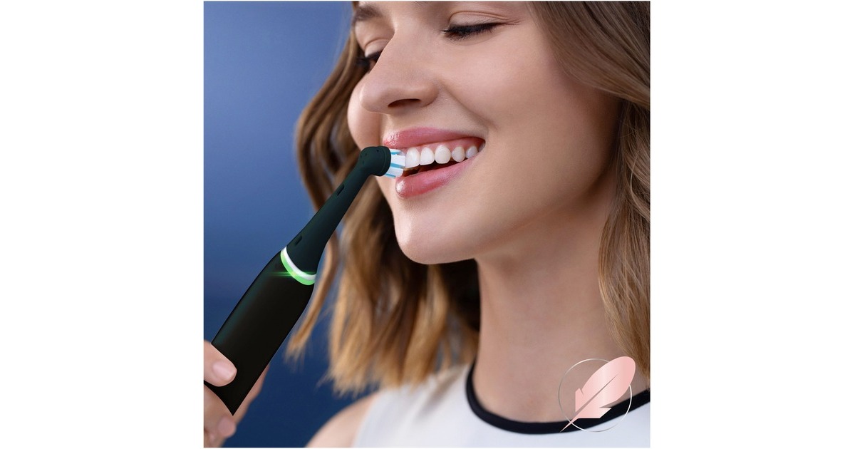 Oral-B Oral-B iO Sanfte Reinigung 2er, Aufsteckbürste schwarz