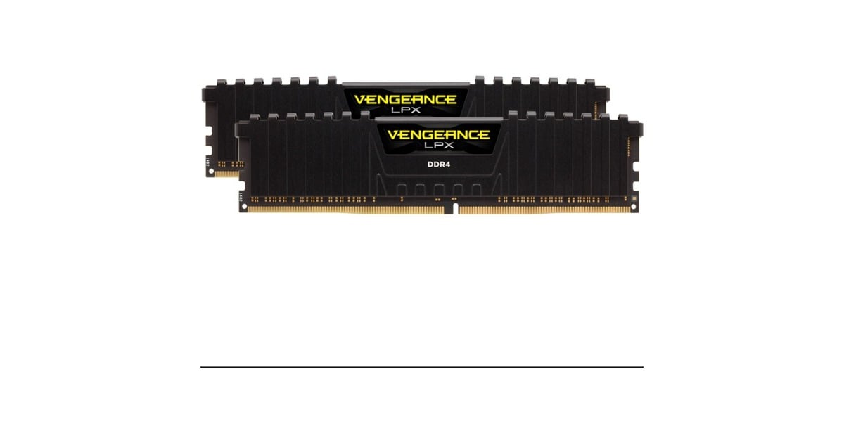 Corsair DIMM 32 GB DDR4-3200 (2x 16 GB) Dual-Kit, Arbeitsspeicher schwarz,  CMK32GX4M2E3200C16, Vengeance LPX, INTEL XMP