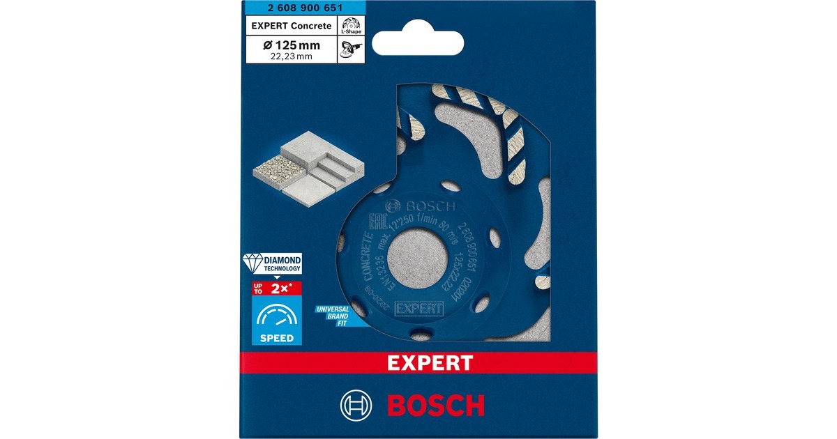 Bosch Professional Diamant-Topfscheibe Expert for Concrete, Ø 