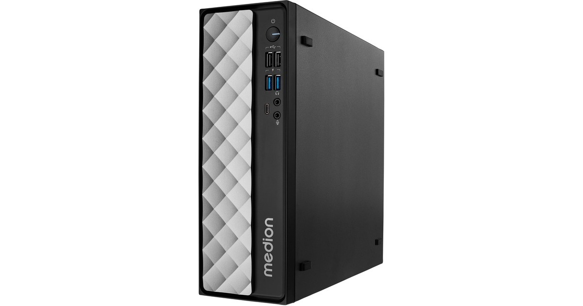Medion T80 (MD35423), PC-System schwarz/silber, Windows 11 Home 64-Bit