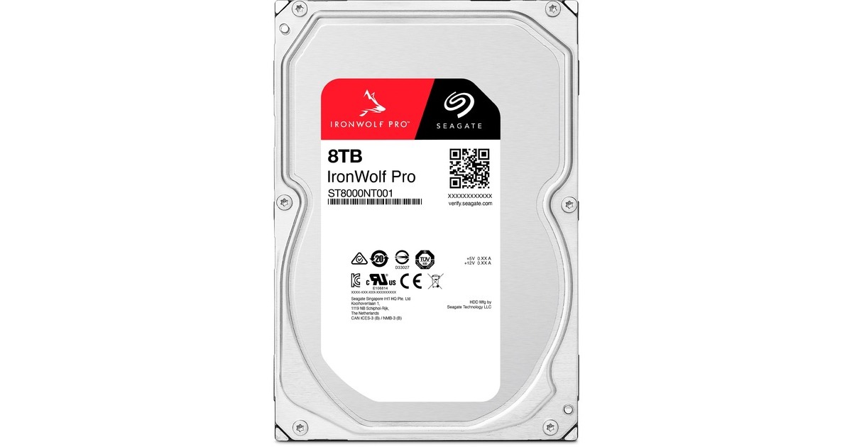 Seagate IronWolf Pro NAS 8 TB CMR, Festplatte SATA 6 Gb/s, 3,5
