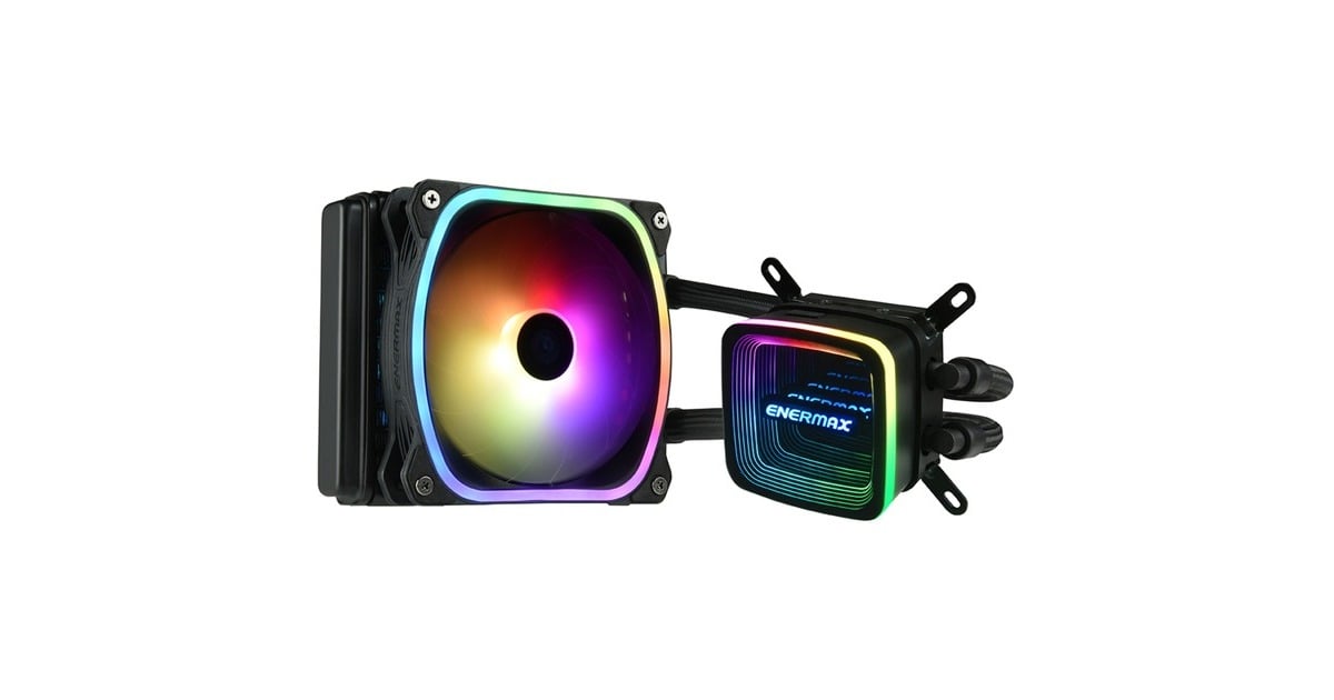 Csl Maelstrom 120 Wasserkühlung Vorbefüllt Wartungsfrei Mit 120mm Radiator Enermax Aquafusion ADV 120mm, Wasserkühlung schwarz