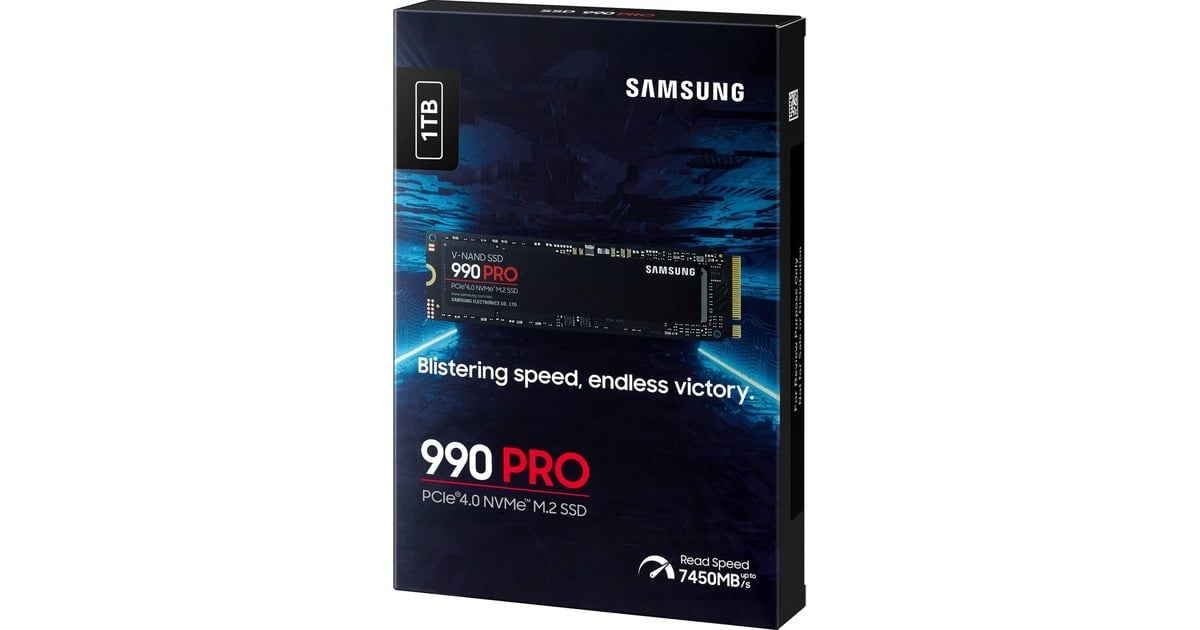 SAMSUNG 990 PRO 1 TB, SSD PCIe 4.0 x4, NVMe 2, M.2 2280, intern SAMSUNG 990 PRO 1 TB, SSD PCIe 4.0 x4, NVMe 2, M.2 2280, intern