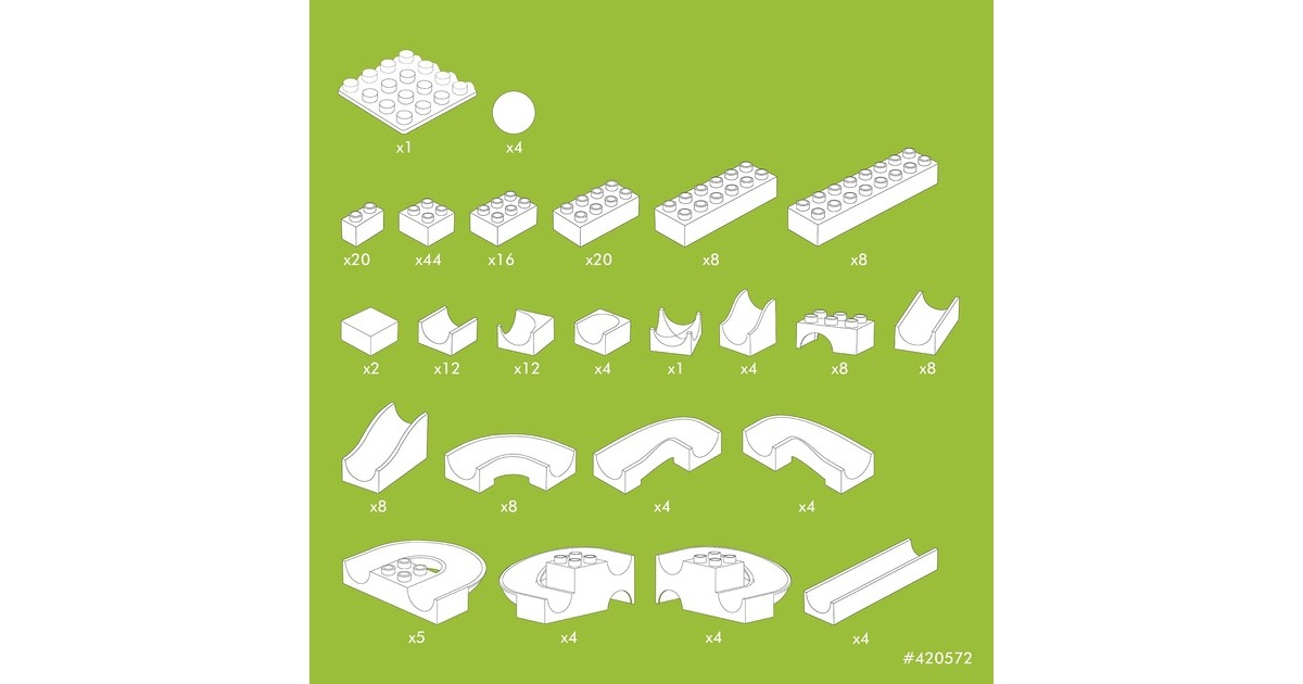 Hubelino Maxi – 213 Piezas De Pista De Bolas, Compatible Con Bloques De Construcción, Maleta De Transporte, Fabricado En Alemania
