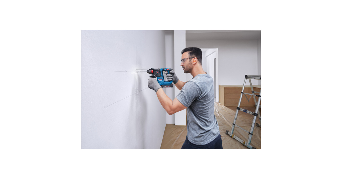 Bosch Professional Akku-Bohrhammer GBH 18V-18,  Set , Inkl. 2 Akkus Und Ladegeraet C1980390174