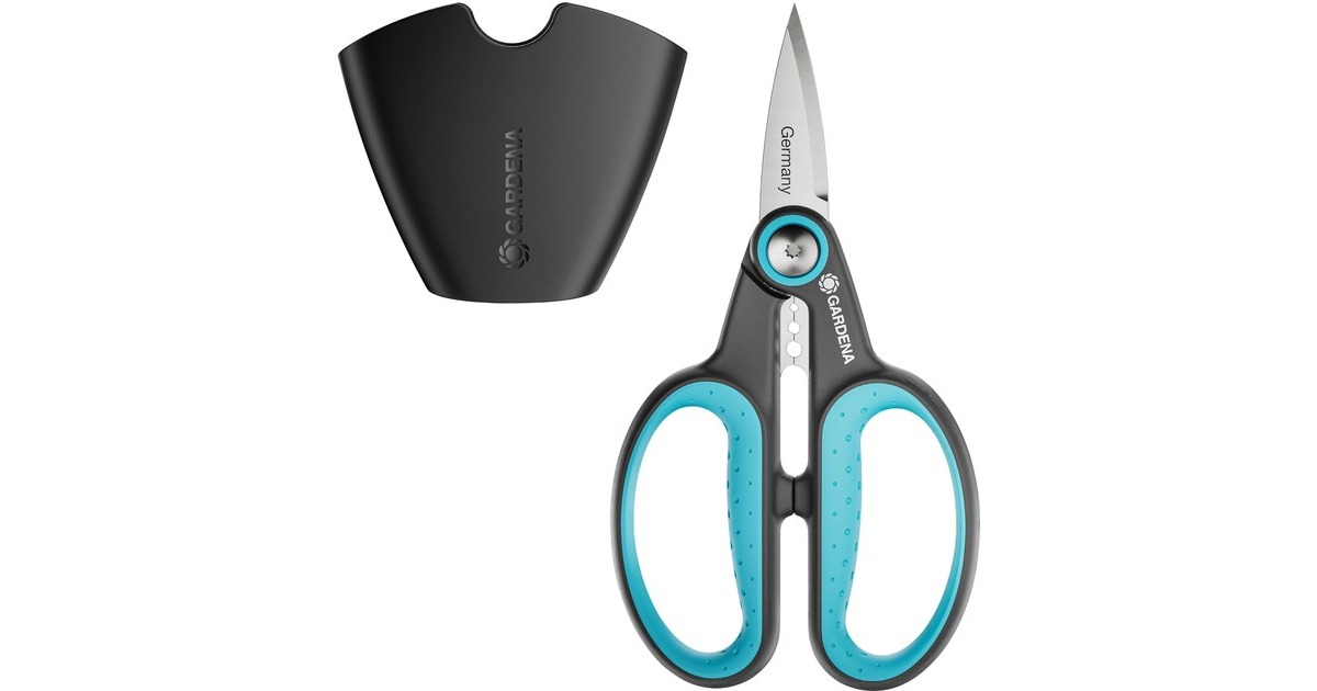 Gardena HerbCut Kräuterschere - Perfekt Für Rosmarin & Thymian, Rostfreier Edelstahl, Mit Entblätterungsfunktion