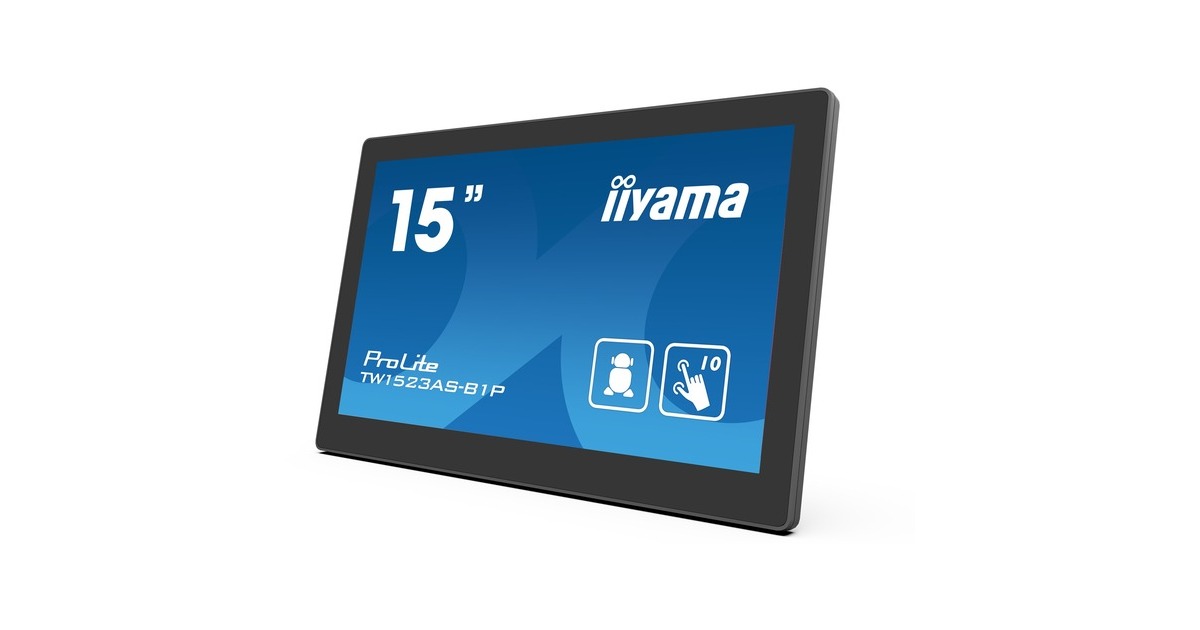 iiyama ProLite TW1523AS-B1P, LED-Monitor 39.5 cm (15.6 Zoll 