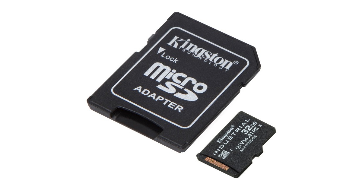 Kingston Industrial 32 GB microSDHC, Speicherkarte schwarz, UHS-I  