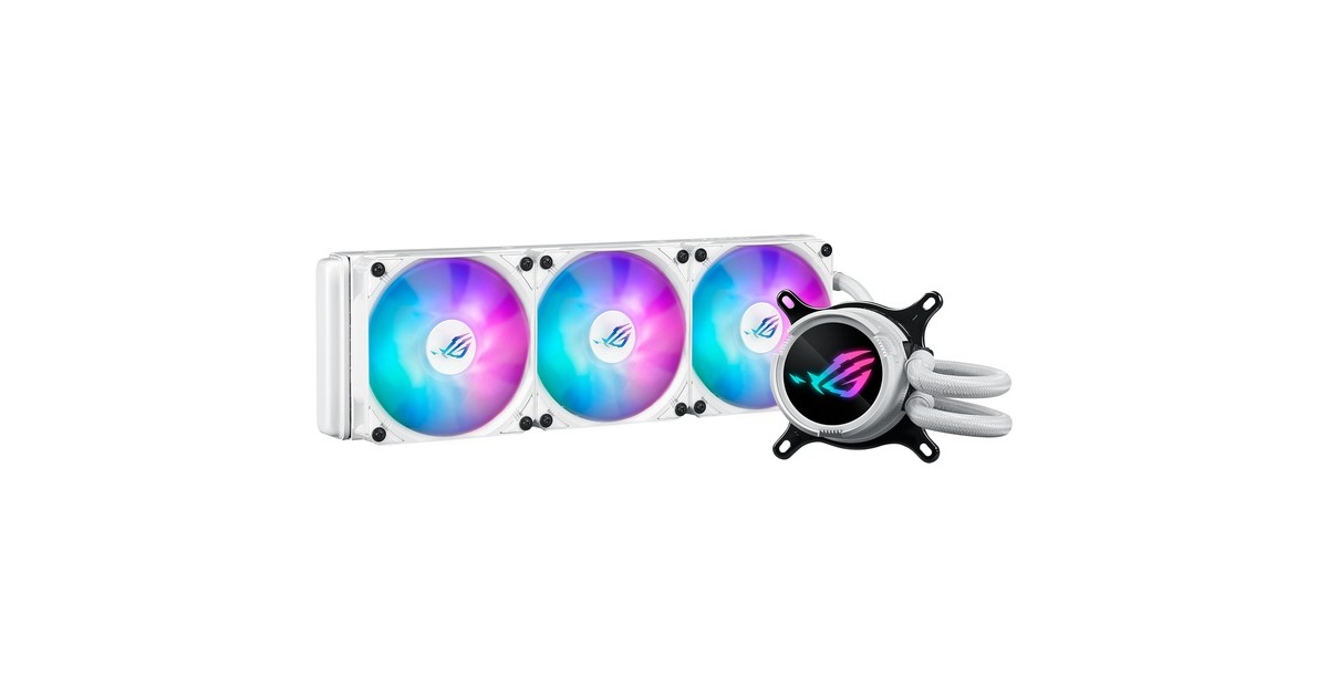 ASUS ROG STRIX LC III 360mm ARGB White Edition, Wasserkühlung weiß