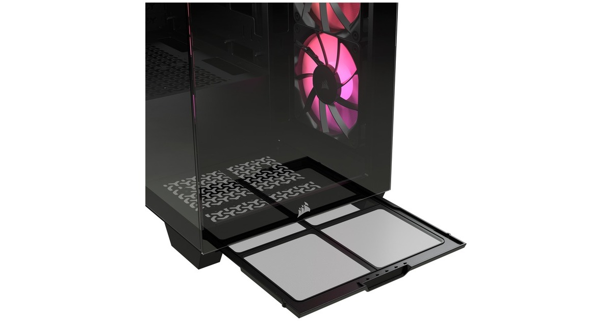 Corsair 3500X ARGB, Tower-Gehäuse schwarz, Tempered Glass