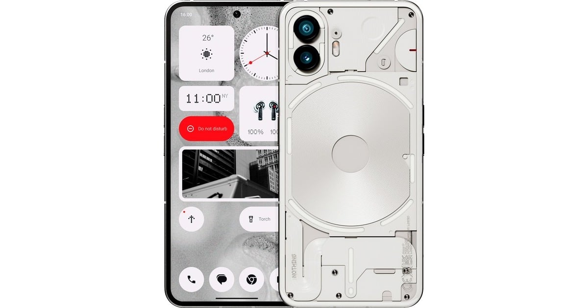 Nothing Phone (2) 256GB, Handy White, Android 13, 12 GB