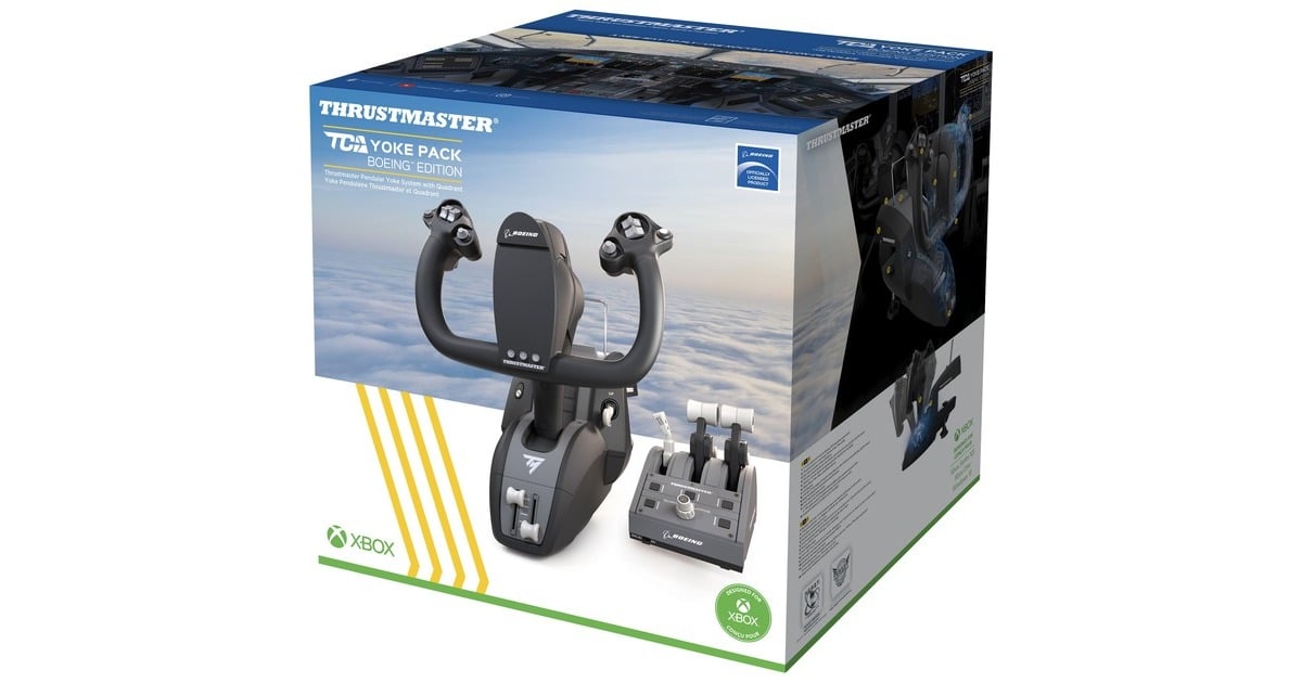 Thrustmaster TCA Yoke Pack Boeing Edition, Set schwarz/grau