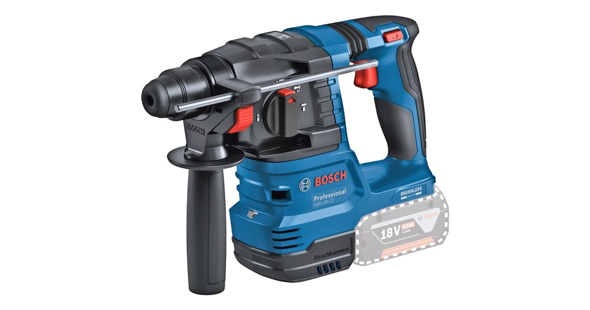 Bosch Professional Akku-Bohrhammer GBH 18V-22 Professional, 18Volt 
