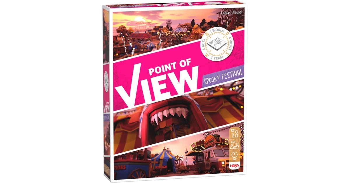 HABA Point of View : Spooky Festival - Jeu de Puzzle innovant - Découvrir Ensemble et résoudre des Secrets - A partir de 12 Ans - 2011787001