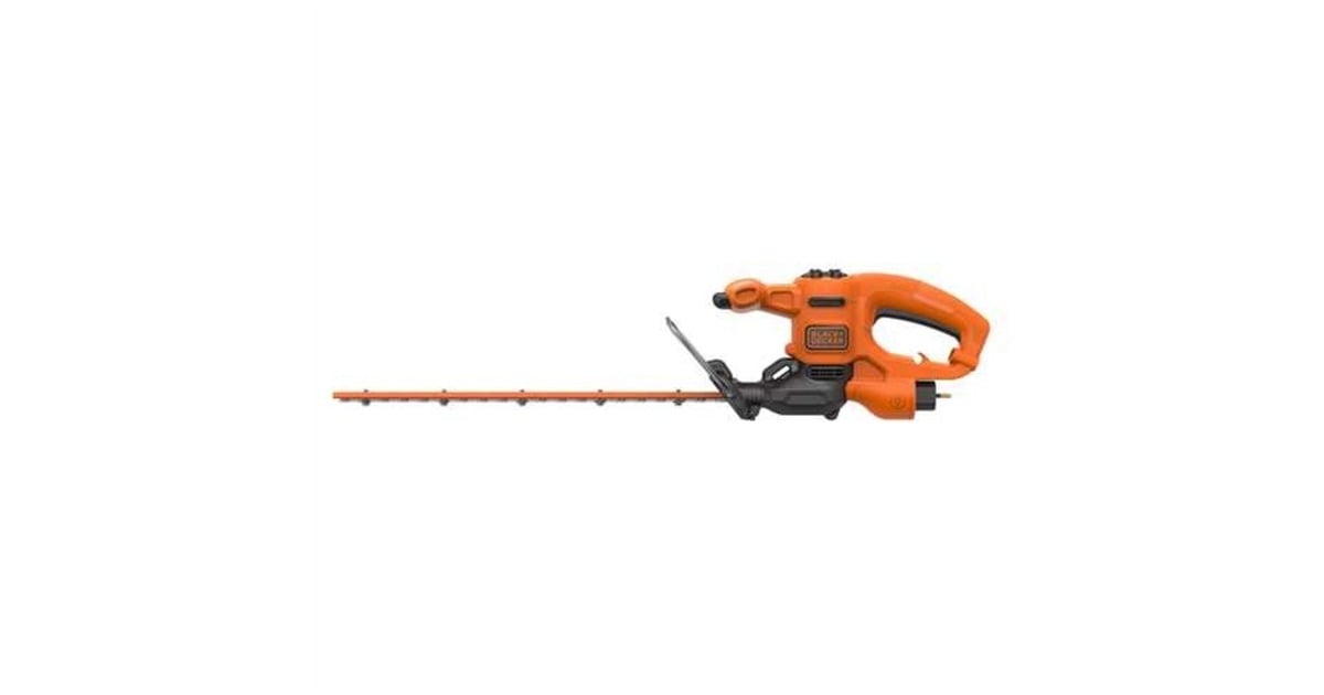 Black+Decker BEHT201 Heckenschere – 420 W, 45 Cm Klinge, Bis 16 Mm Aststärke