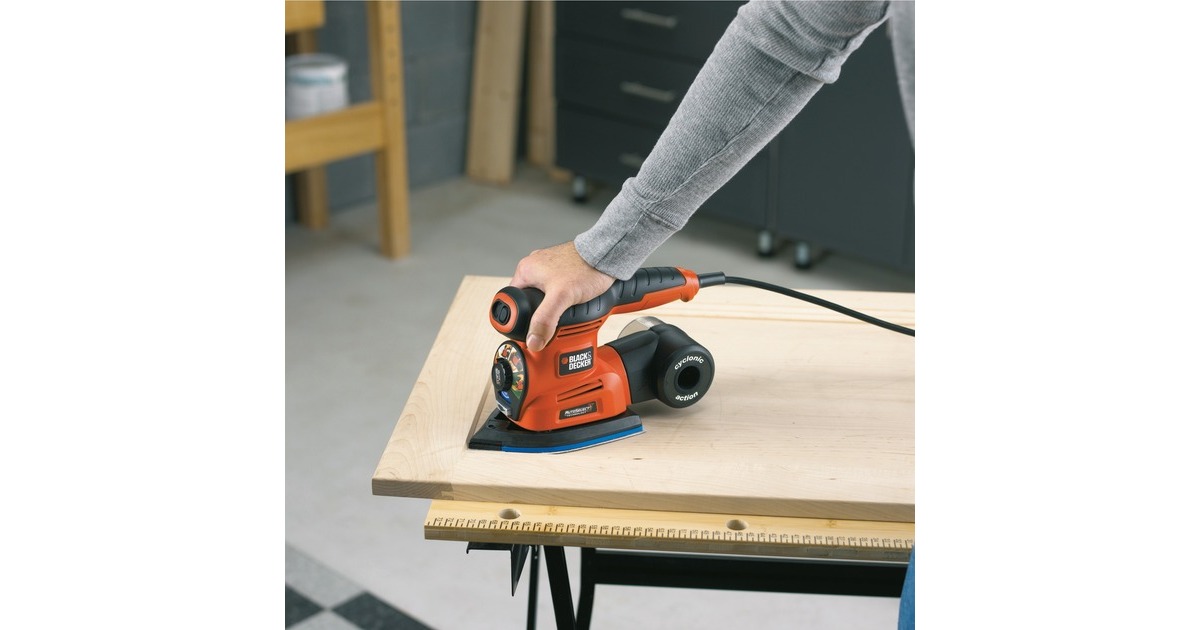 BLACK+DECKER Multischleifer KA280 orange/schwarz, 220 Watt 