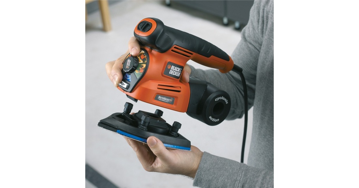 BLACK+DECKER Multischleifer KA280 orange/schwarz, 220 Watt 