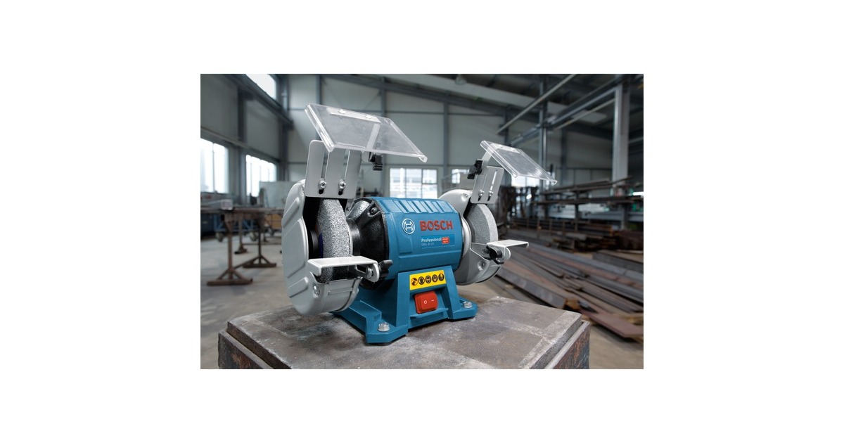 Bosch Professional GBG 3515 Professional, Doppelschleifer blau/schwarz