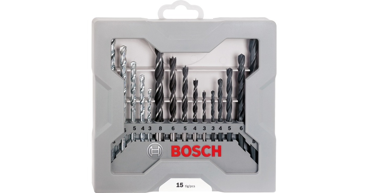 Bosch Professional Gemischter Bohrer-Satz, 15-teilig