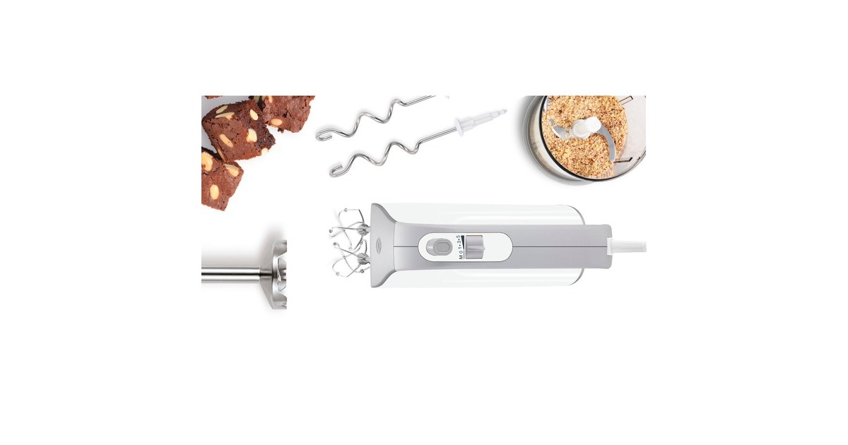 BOSCH Handmixer Styline MFQ4080 5 Standen Plus Turbofunctie 2 Roergardes 2 Edelstalen Deeghaken Universele Versnipperaar Pureerstaaf Witzilver 266 11829