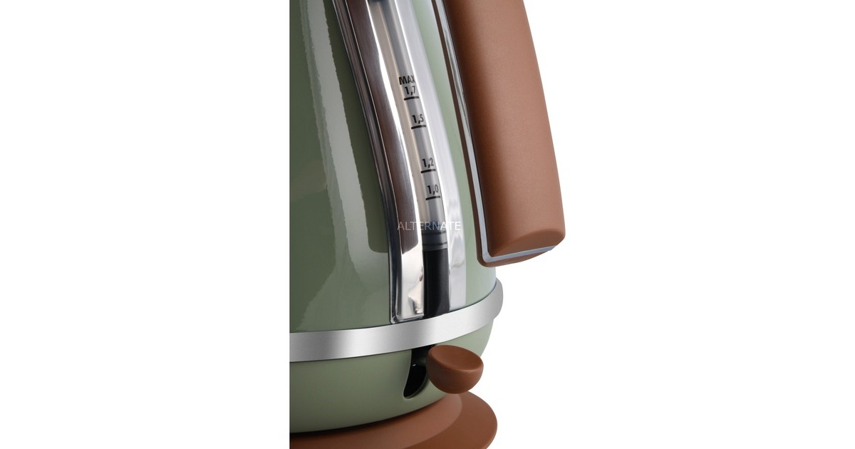 DeLonghi KBOV 2001.GR, Wasserkocher grün, 1,7 Liter