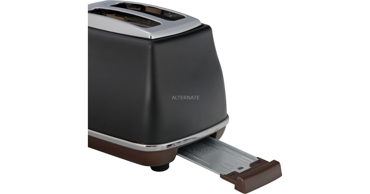 DeLonghi Toaster Icona Vintage CTOV 2103.BK schwarz (matt), 900 Watt ...