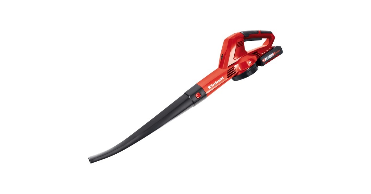 Soffiatore A Batteria Einhell GC-CL 18/1 Li E + Kit Starter Power X-Change 4.0 Ah - Senza Fili, Leggero, Per Foglie E Pulizia Esterna