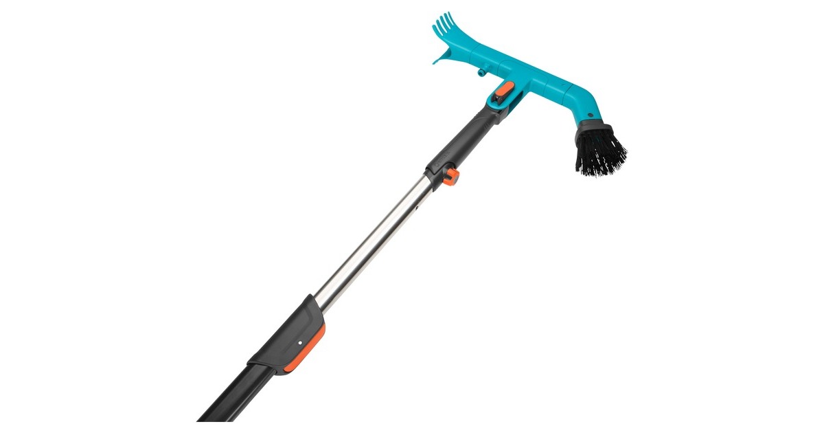 GARDENA combisystem Dachrinnenreiniger Set, Besen türkis/schwarz, mit