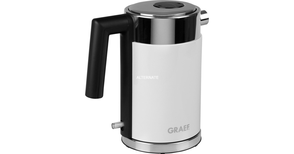 Graef Wasserkocher WK 401 weiß/edelstahl, 1 Liter