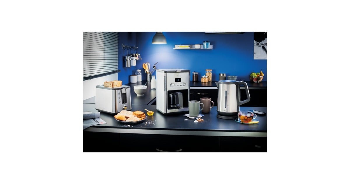 Krups Toaster Control Line KH442D silber/schwarz, 700 Watt, für