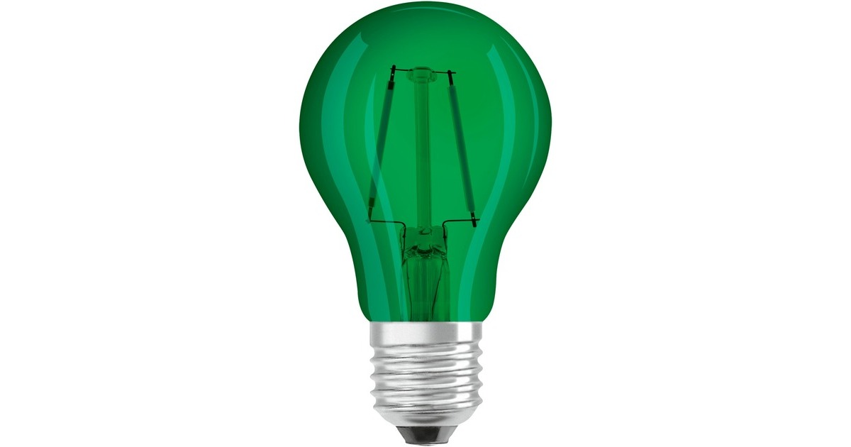 OSRAM Osram LED STAR Deco Classic Grün 1.6 W/7500K E27, LED-Lampe 