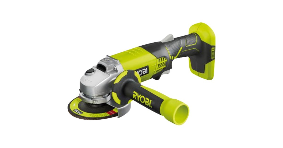 Ryobi ONE+ Akku-Winkelschleifer R18AG-0, 18Volt grün/schwarz, ohne 